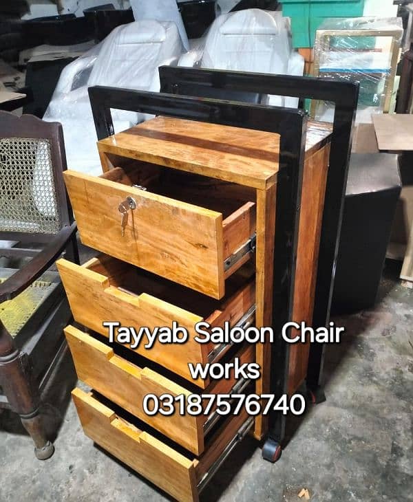 Parlour Chair/Salon Chair/Hair Wash Unit/Pedicure/Facial Bed/Trolley 14