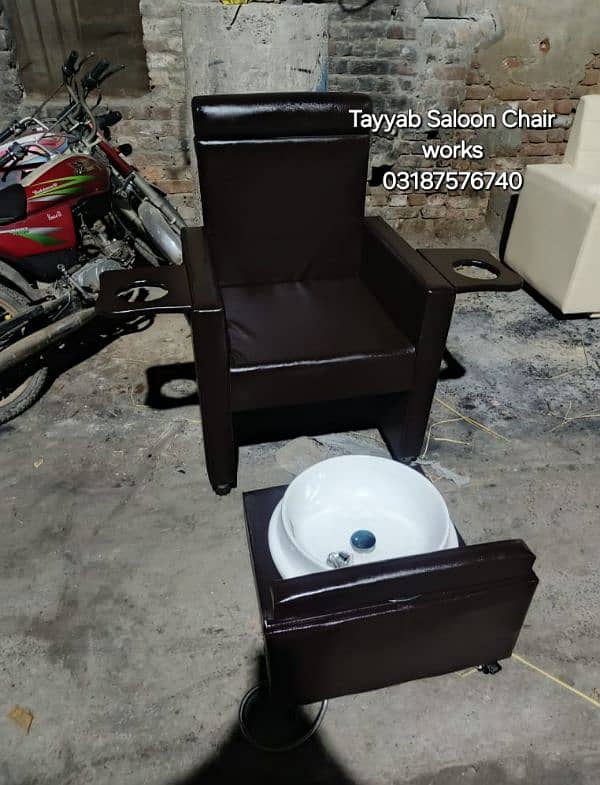 Parlour Chair/Salon Chair/Hair Wash Unit/Pedicure/Facial Bed/Trolley 16