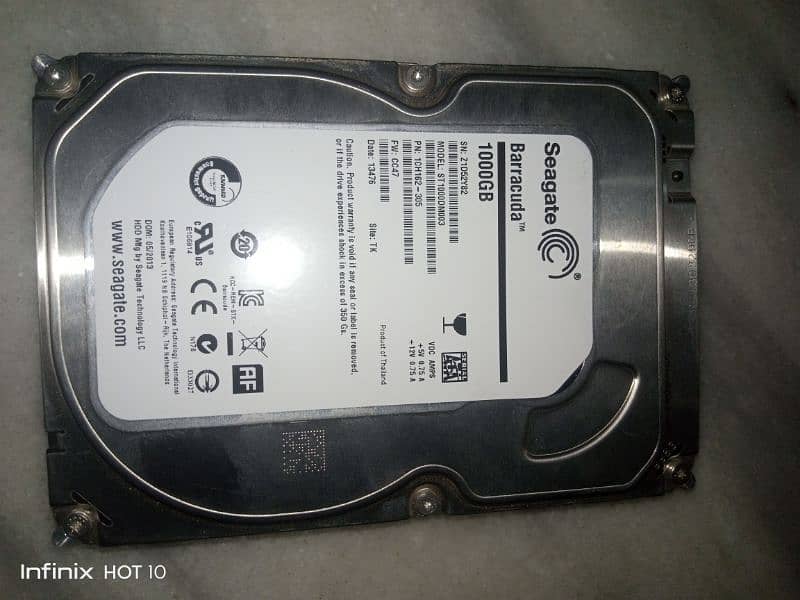 Seagate 1TB HARD DRIVE 0