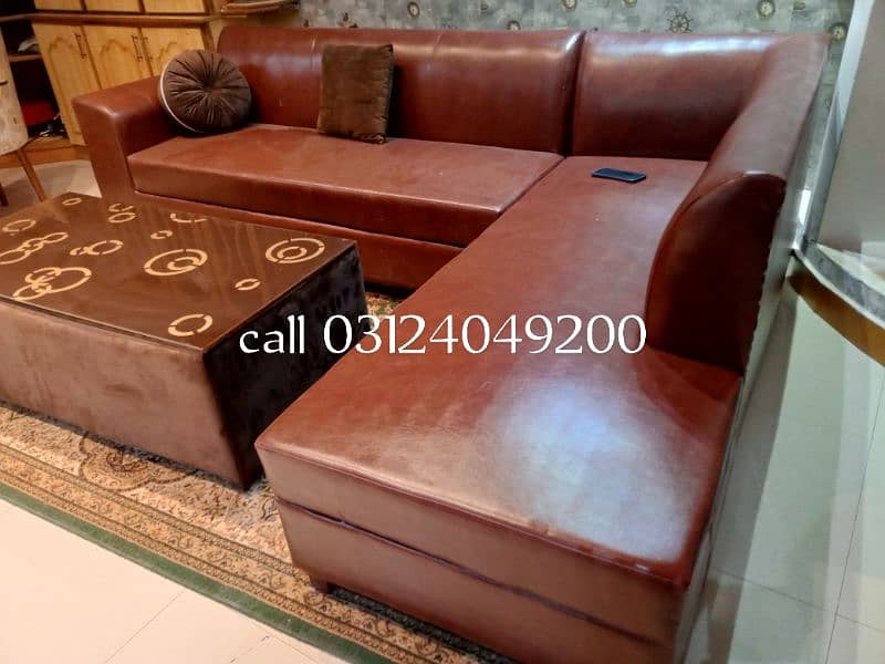 leather corner sofa plz call 03124049200 0