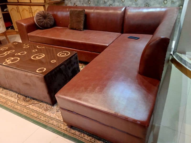 leather corner sofa plz call 03124049200 1