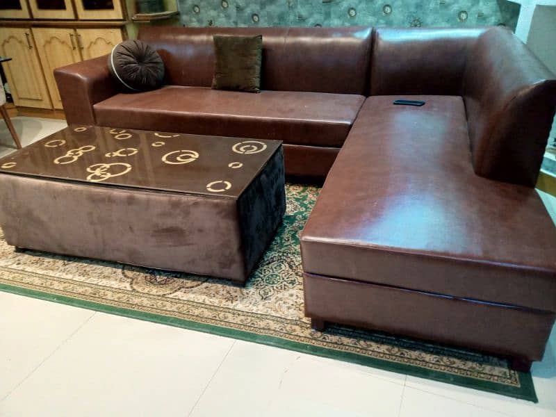 leather corner sofa plz call 03124049200 5