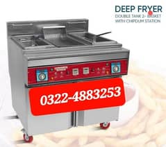 Double Basket Fryer Pizza Oven Dough Mixer Hot plate Fast food Slush