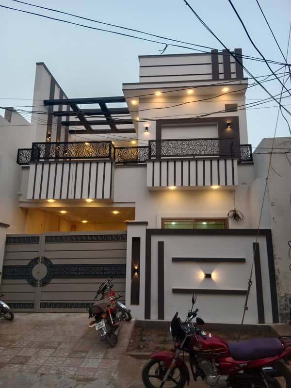 Allama Iqbal town Dewan wali Puli New brand Spanish 6 marly proper double story house for sale 4