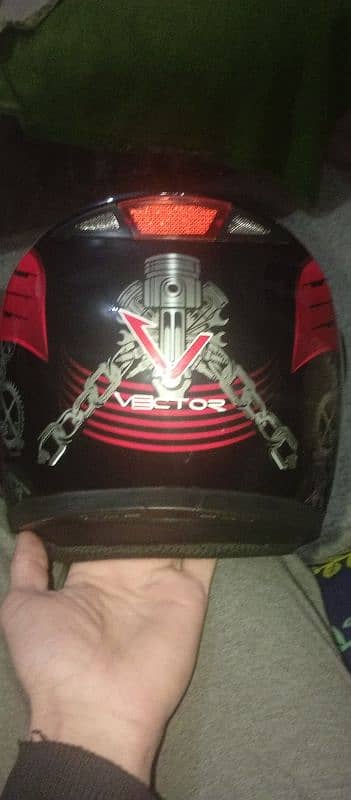 vector racer helmet XL size integrated sunglasses air vents 2