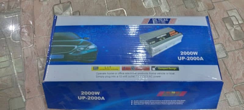 2000 watt ups DC 12 v Ac 230 v car power inverter 1