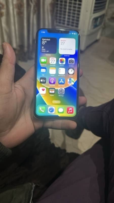 iphone x white 64 GB Factory unlock NoN PTA kit 1