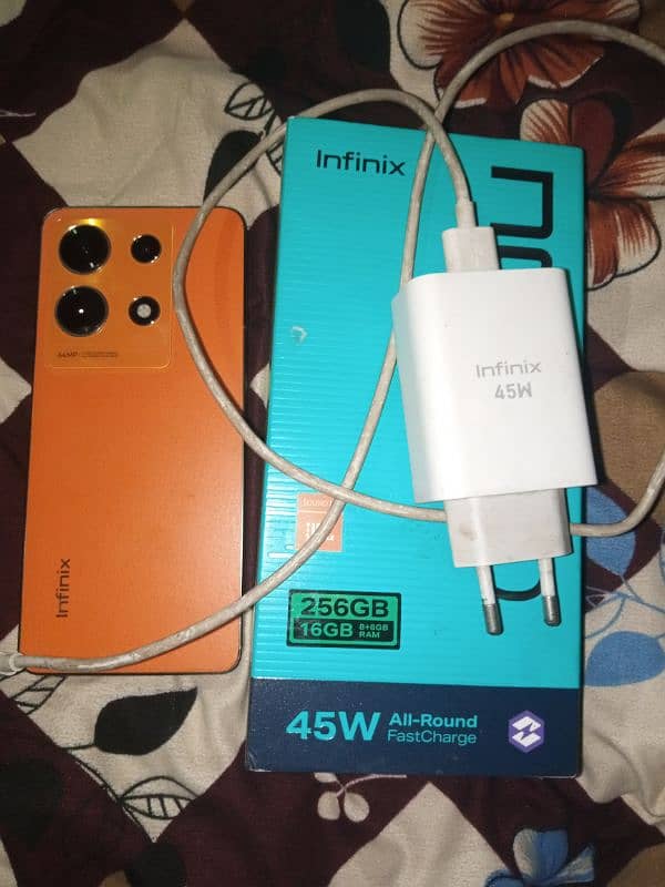 Infinix Note 30 16/256 10/10 Condition full box 1 month warrenty 0