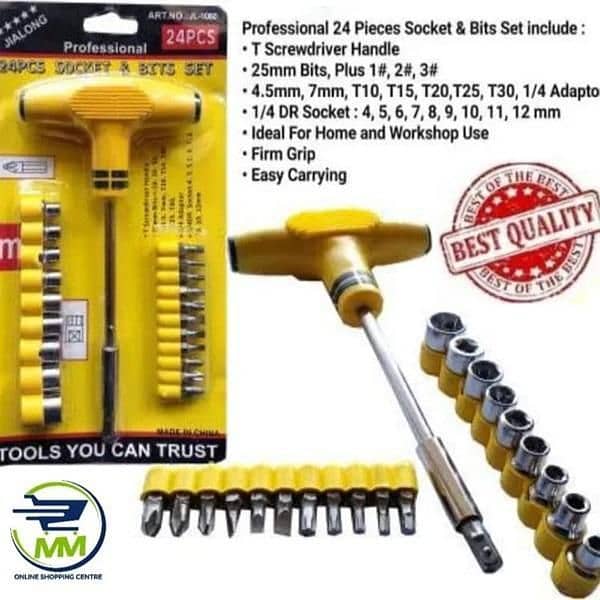 Title: " 24 Pcs Stainless Steel Screwdriver Set – Just Rs. 999! 2