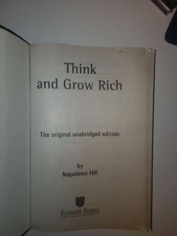 3 books: Rich Dad Poor dad, Atomic Habits & Think and grow rich 5