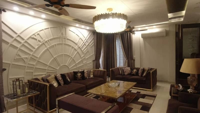 01 Kanal Luxury Fully Furnished+Basement Bungalow For Sale in Dha phase 7 Q block 12