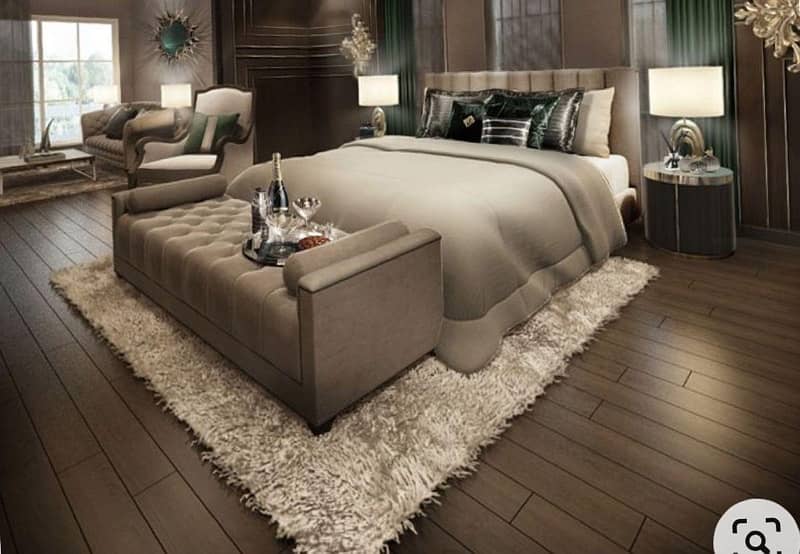 bed set pure wood / luxury bed 2