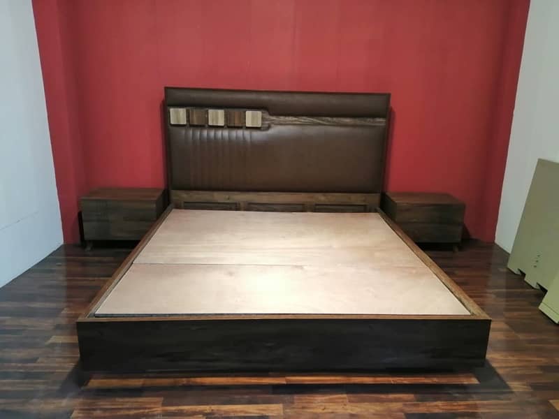 bed set pure wood / luxury bed 17