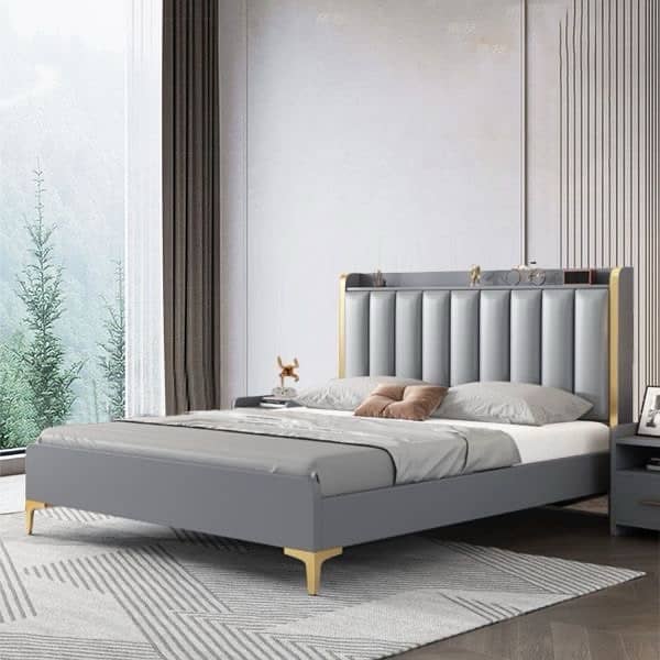 bed set pure wood / luxury bed 18