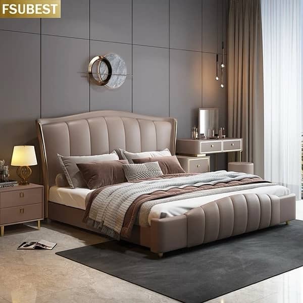 bed set pure wood / luxury bed 19