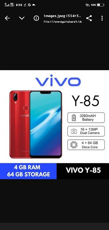 Vivo y85a 10 by 10 ok 0