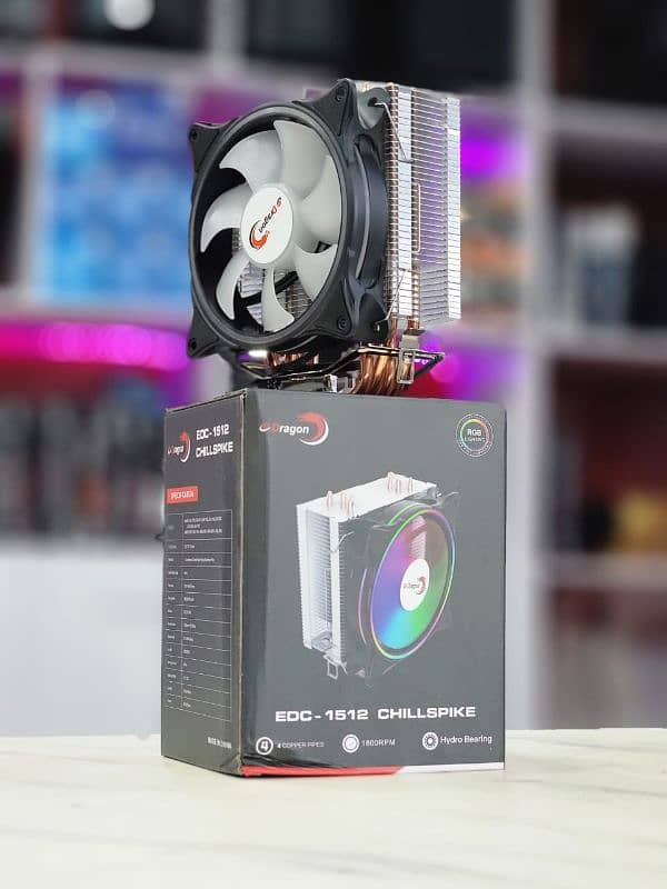 eDragon RGB Chill Spike Cooler (4 HEATPIPES) 3