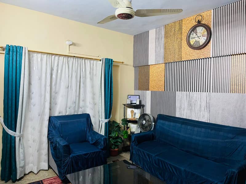 1ST FLOOR TWO SIDE CORNER 2 BED DD AYAZ APARTMENT GULSHAN E IQBAL BLOCK 2 11