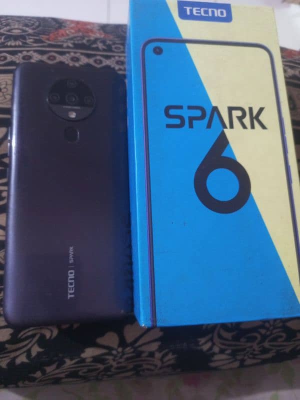 Tecno spark 6 4GB/64GB dual pTa official approved wd box 0319-7287245 0