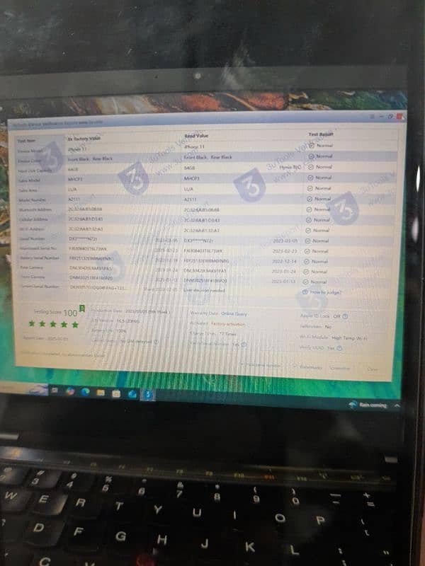 11 64GB Non PTA Sim Working 100% B. H 3utools 100% 2