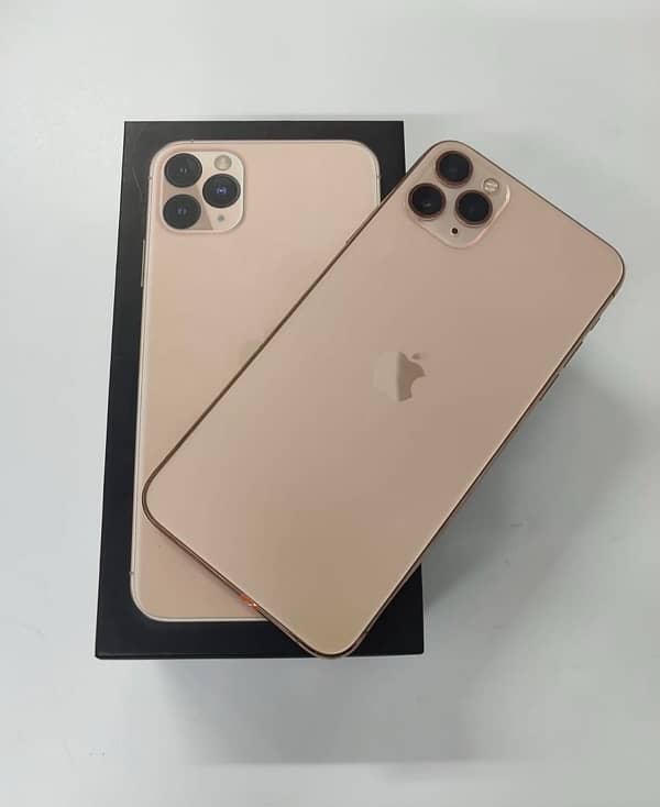 iphone 11 Pro Max Official PTA Approved With Original Box Waterpack 0