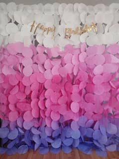 Tissue Paper Circle Garland