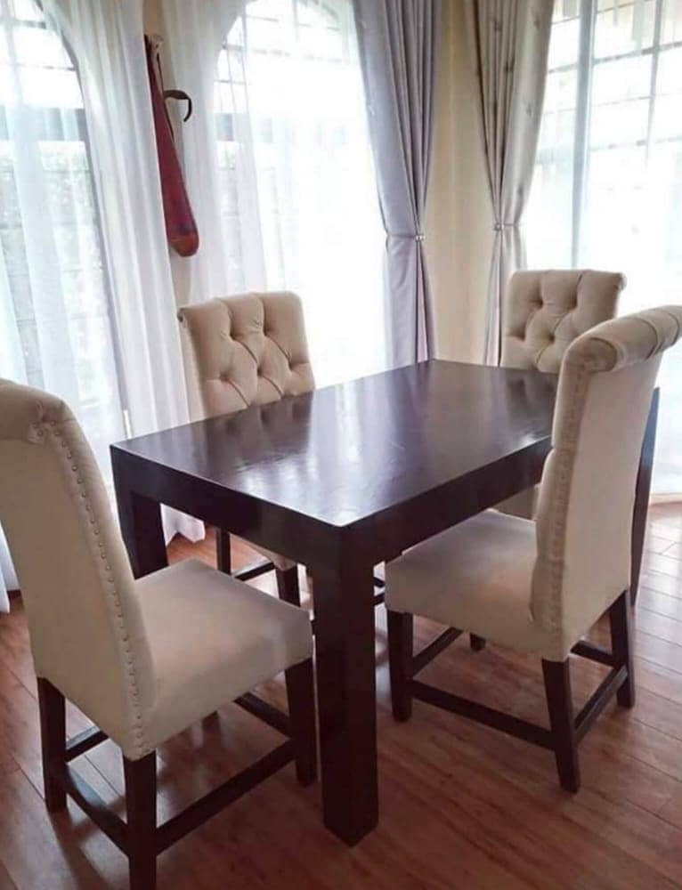 Dining Table//Wooden Dining Table//Luxury Dining//Glass Top Dining 8