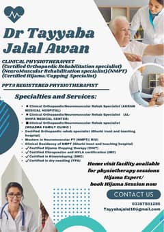 CLINICAL PHYSIOTHERAPIST Certified Hijama Specialist)PPTA REGISTERED