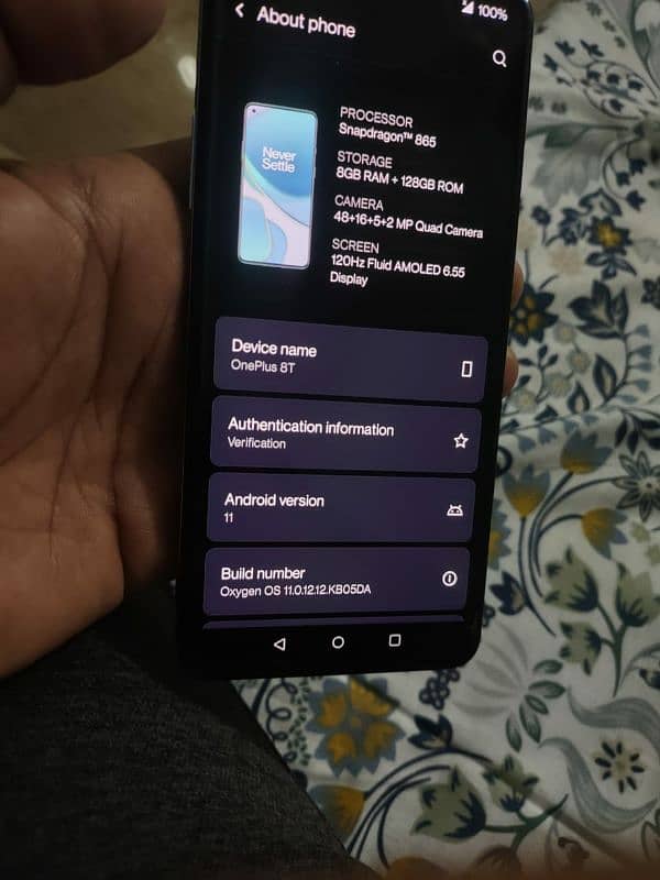 ONEPLUS 8T ( GLOBAL DUAL SIM ) 10/10 7