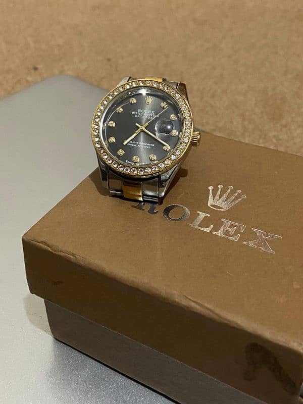 Rolex watch for men with box 10/10 2