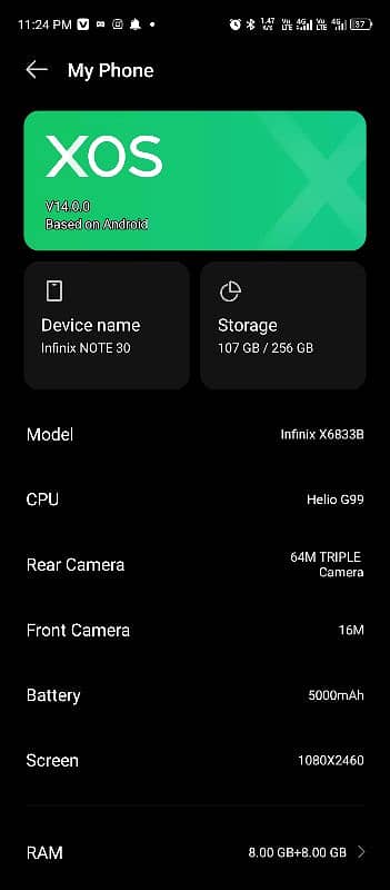 infinix note 30 (16.256) 7