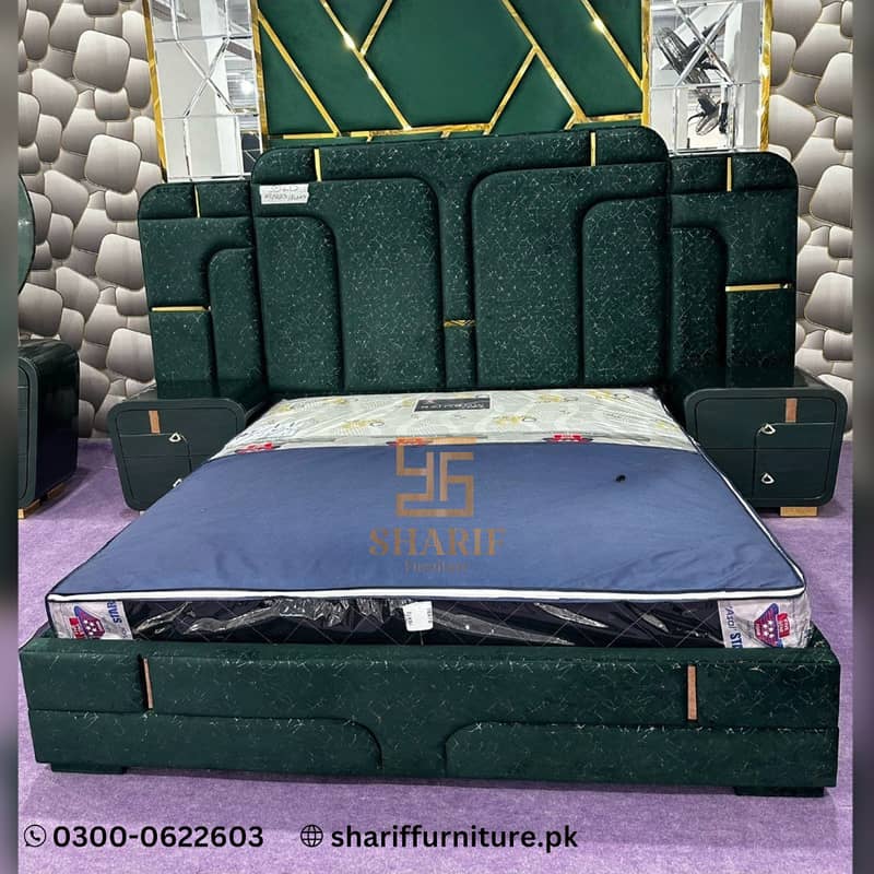 Double Bed | Wooden Bed | Solid Bed | Bed Set 8