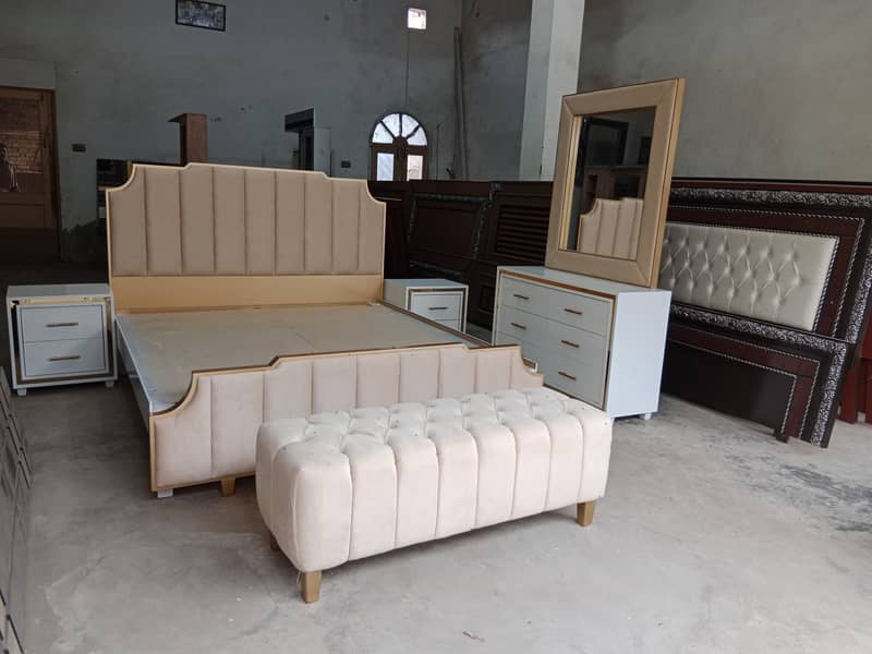 Double Bed | Wooden Bed | Solid Bed | Bed Set 11