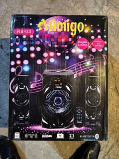 AMIGO RB-03 2.1 CH MULTIMEDIA SPEAKER SYSTEM |PowerWoofer 6.5inch Bass