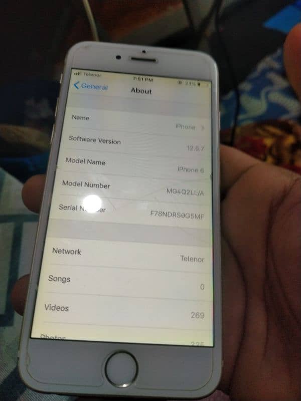 I phone 6 in best condition for sale with PTA approved 8