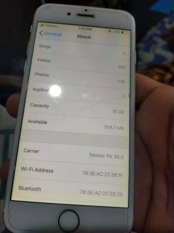 I phone 6 in best condition for sale with PTA approved 9