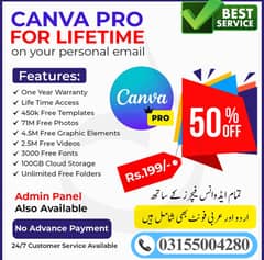 Canva Pro Available – Lifetime Plan for Just Rs. 200 Canva Services