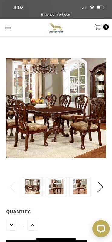 Dining Table with 8 chair 5