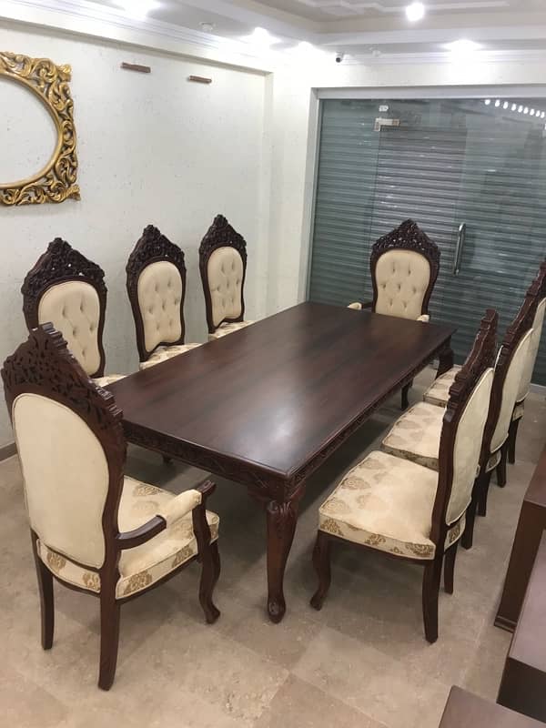 Dining Table with 8 chair 6