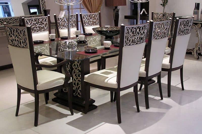 Dining Table with 8 chair 9