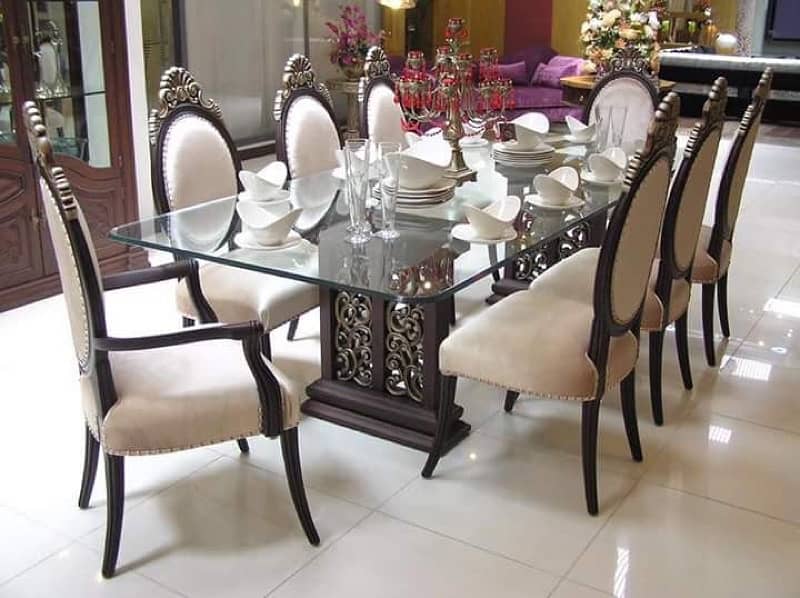 Dining Table with 8 chair 14