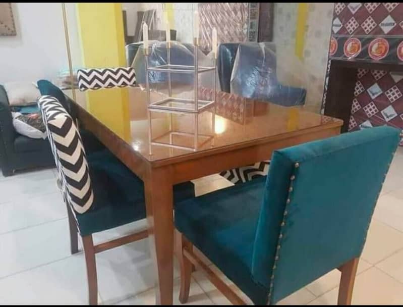 Dining Table//6,8 Chair Dining//Wooden(top Glass)Dining//Dining Set 2