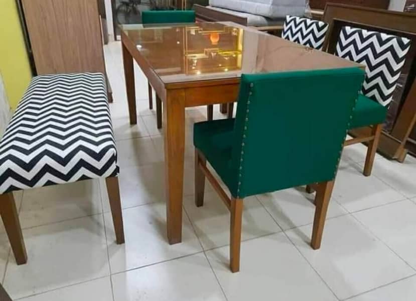 Dining Table//6,8 Chair Dining//Wooden(top Glass)Dining//Dining Set 3