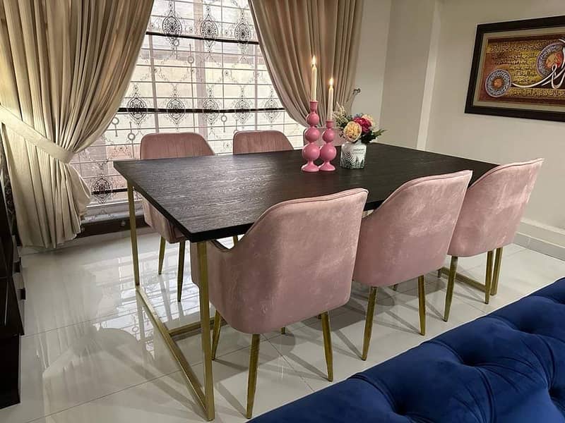 Dining Table//6,8 Chair Dining//Wooden(top Glass)Dining//Dining Set 10