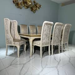 Dining Table//6,8 Chair Dining//Wooden(top Glass)Dining//Dining Set