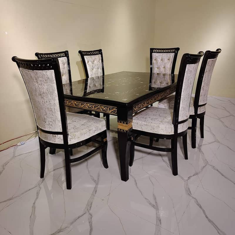 Dining Table//6,8 Chair Dining//Wooden(top Glass)Dining//Dining Set 12