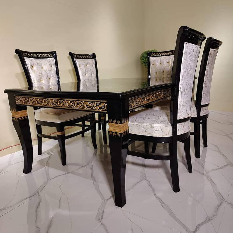 Dining Table//6,8 Chair Dining//Wooden(top Glass)Dining//Dining Set 13