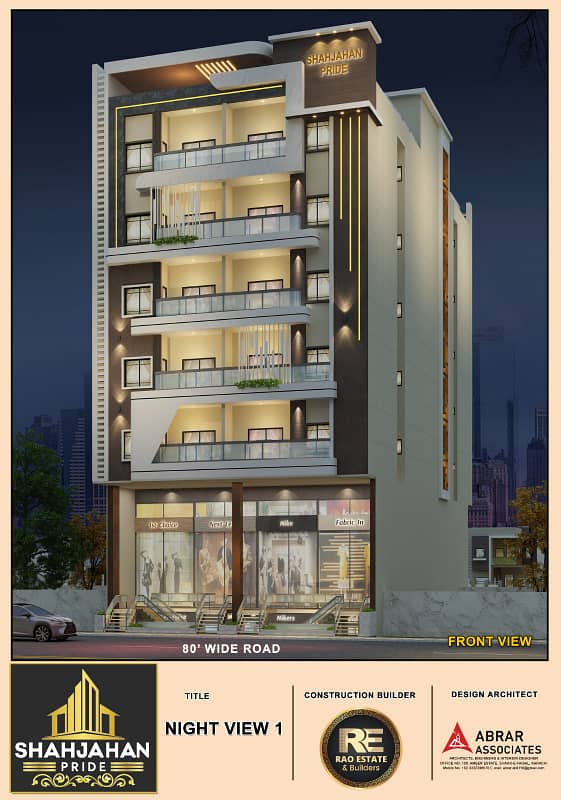 3 Rooms Apartments *Shahjahan Pride* for sale in Falaknaz Dreams most prime location 3