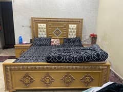 Bed Furniture Set with Side Tables & Mirror