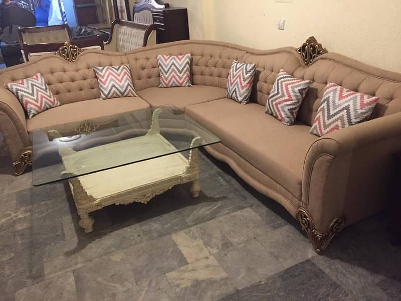 L shape  sofa set /sofa combed available 6